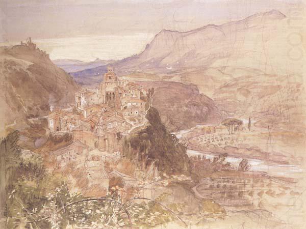 The Village of Papigno on the Nar,between Terni and thte Falls, Samuel Palmer